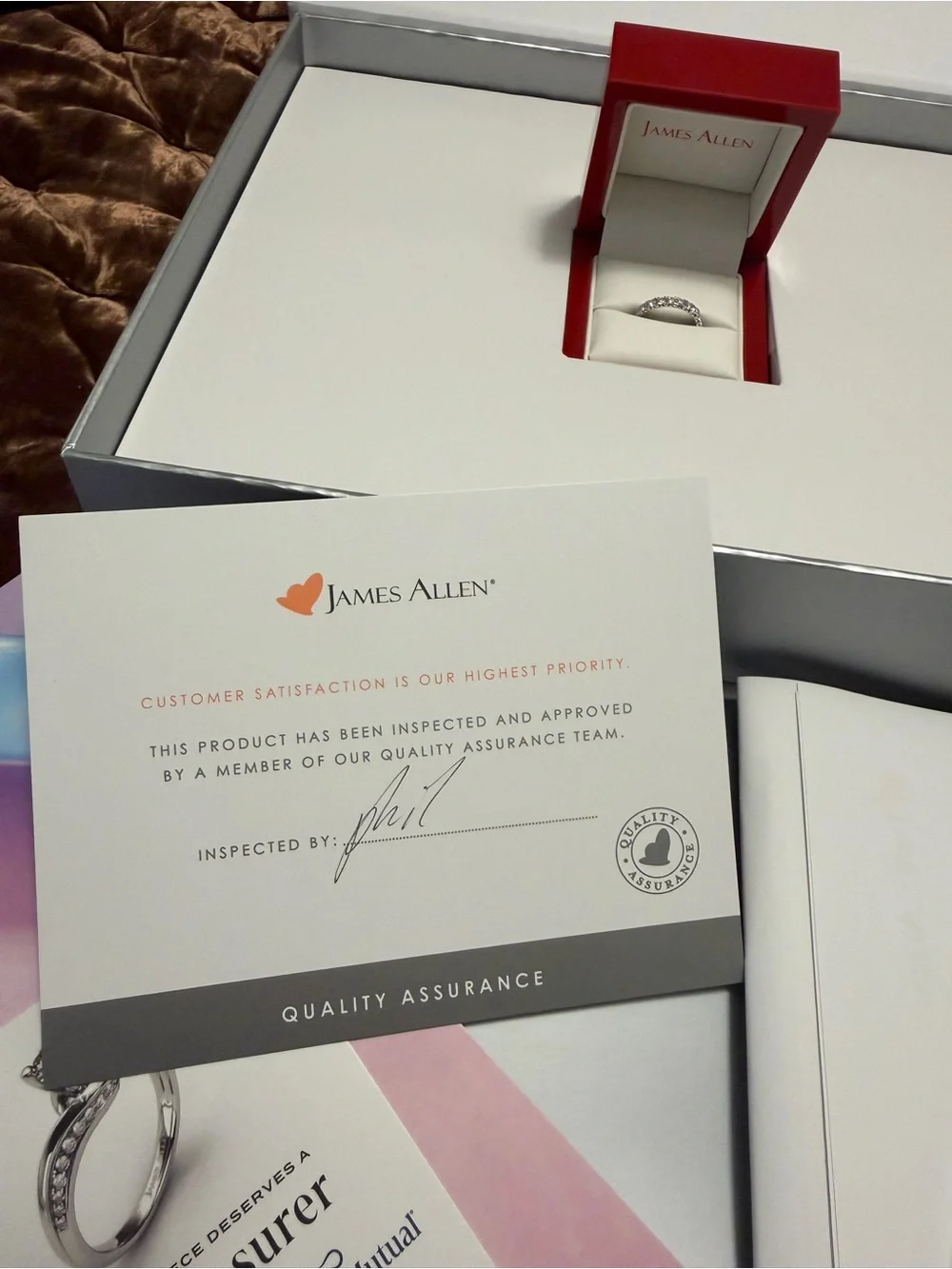 James Allen White Diamond Eternity Ring